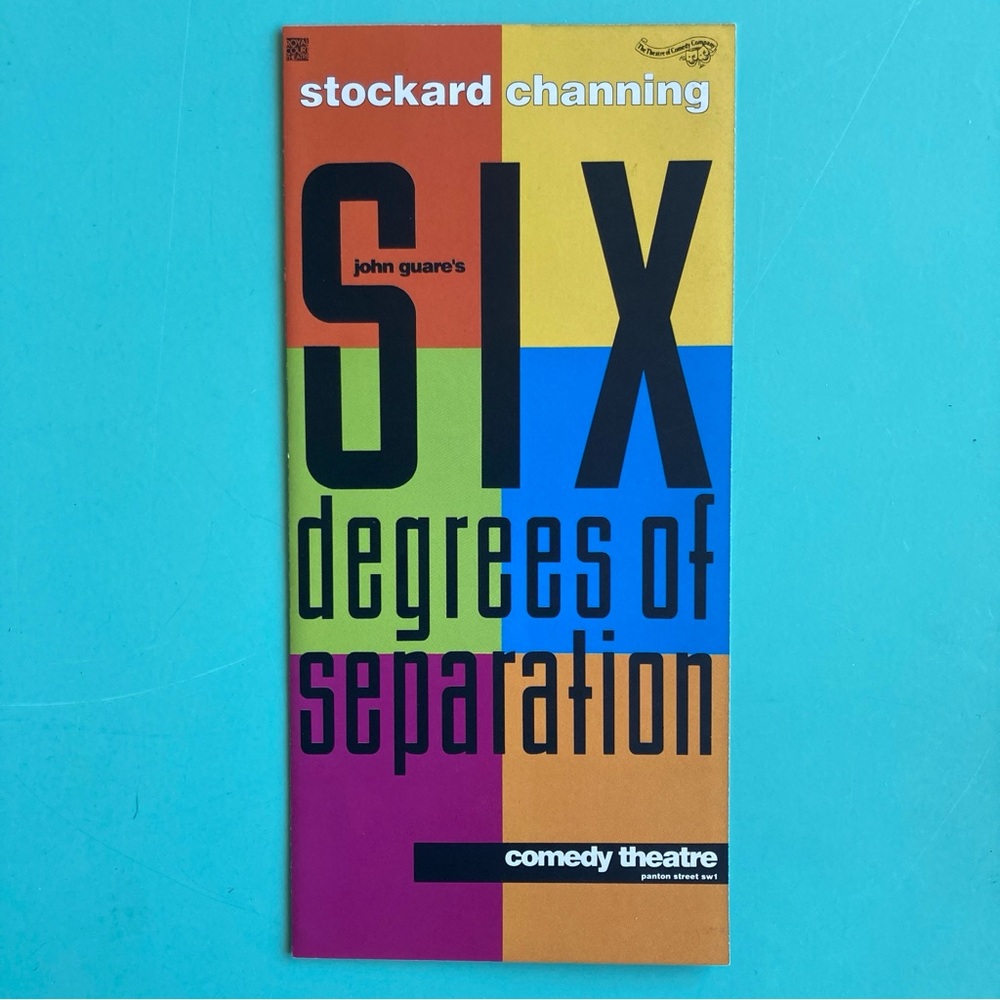 2 Panel Flyer Stockard Channing Six Degrees of Separation Comedy Theatre London